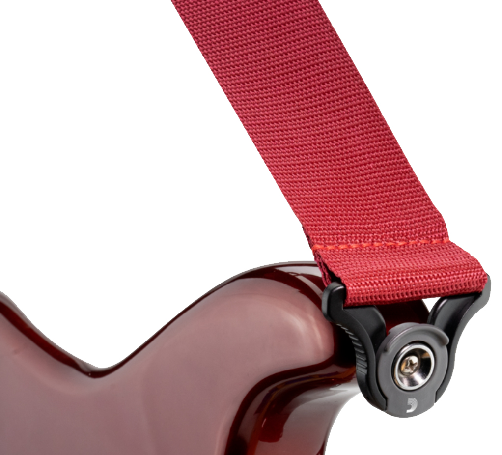 D'addario Auto Lock Polypro Guitar Strap Pwsal401 5cm Red - Sangle Courroie - Variation 1