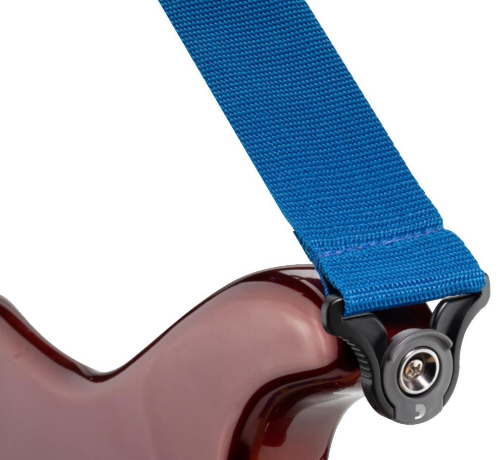 D'addario Auto Lock Polypro Guitar Strap Pwsal402 5cm Blue - Sangle Courroie - Variation 1