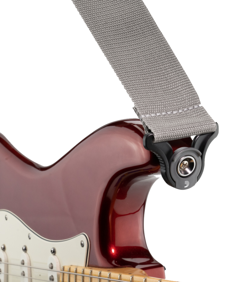 D'addario Auto Lock Polypro Guitar Strap Pwsal405 5cm Silver - Sangle Courroie - Variation 1
