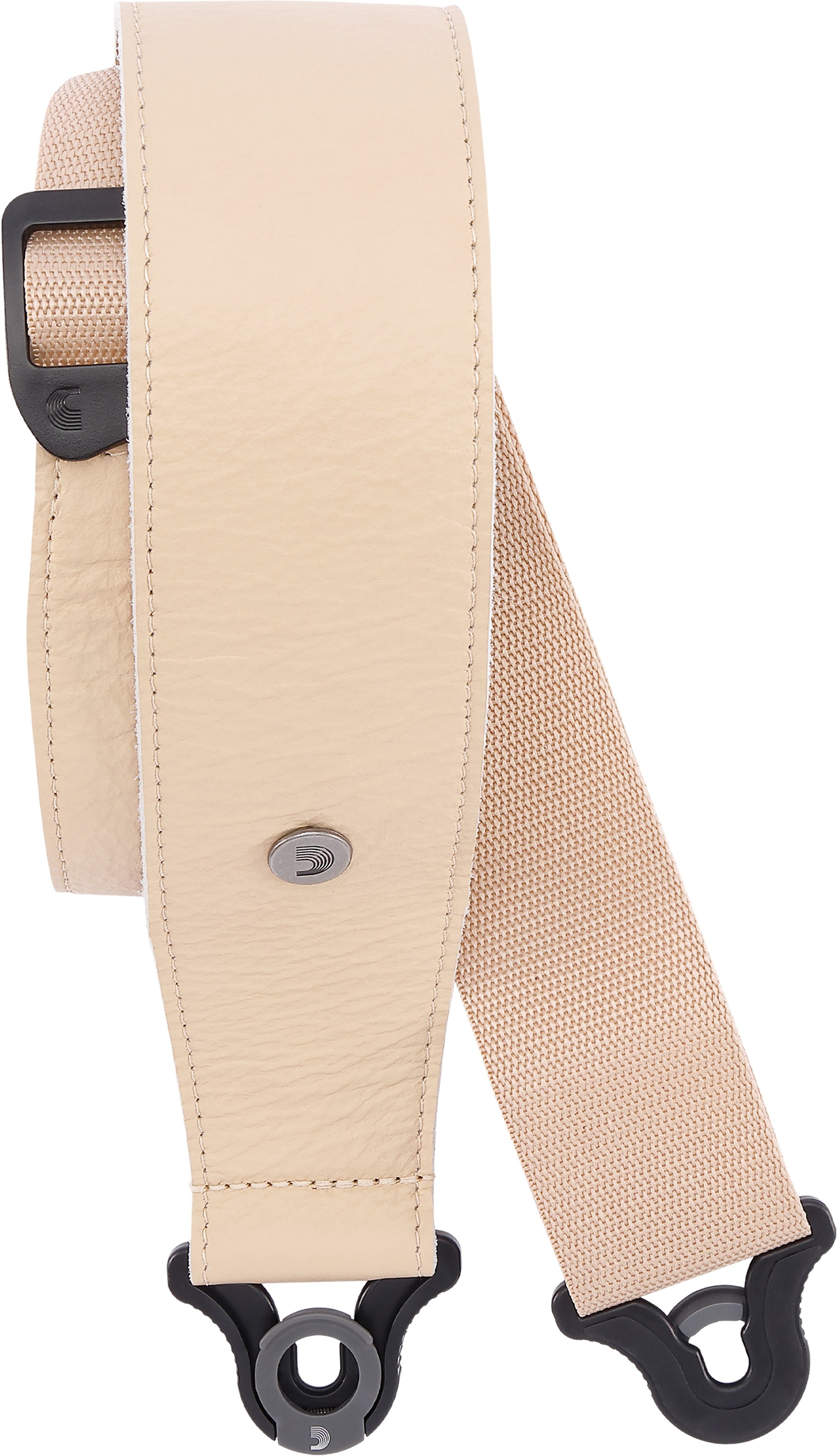 D'addario Auto Lock Cuir Guitar Strap Tan Largeur 6,3 Cm - Sangle Courroie - Main picture