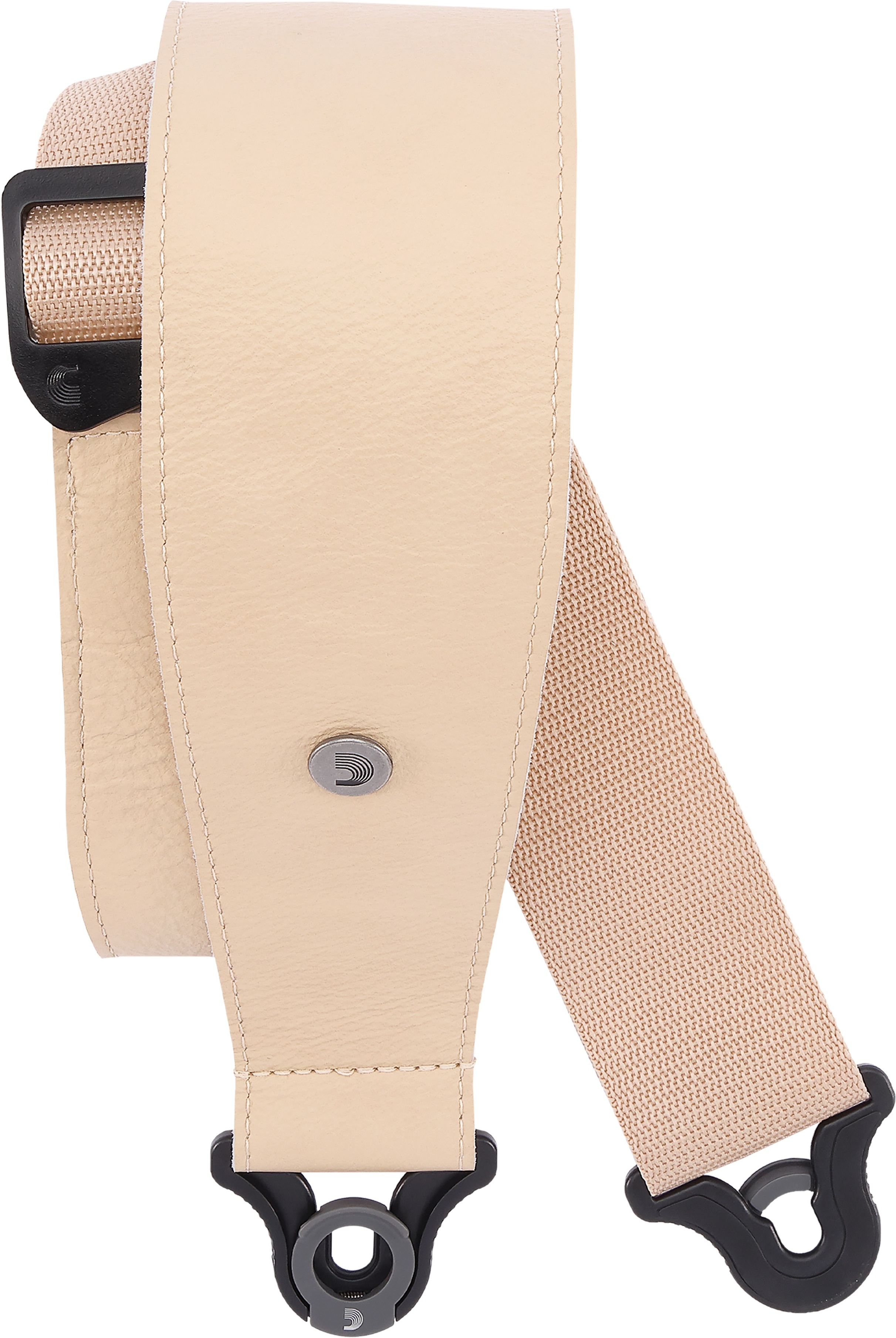 D'addario Auto Lock Cuir Guitar Strap Tan Largeur 7,6 Cm - Sangle Courroie - Main picture