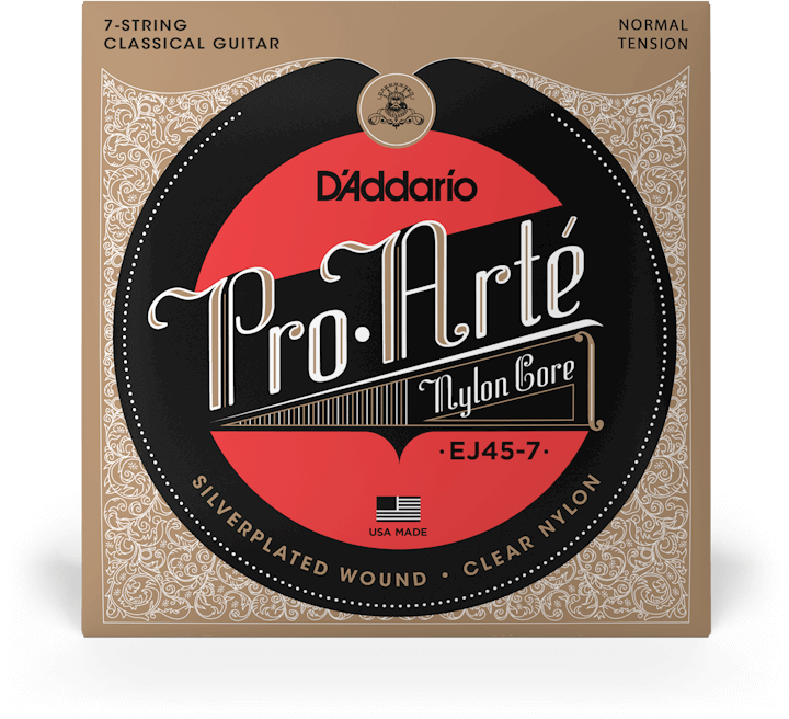 D'addario Ej45-7 7 String Nylon Classic - Cordes Guitare Classique Nylon - Main picture