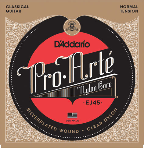 D'addario Jeu De 6 Cordes Ej45 Pro Arte Classical Nylon Core - Normal Tension - Cordes Guitare Classique Nylon - Main picture