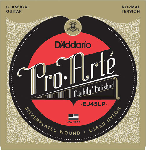 D'addario Jeu De 6 Cordes Ej45lp Pro Arte Classical Lightly Polished - Normal Tension - Cordes Guitare Classique Nylon - Main picture