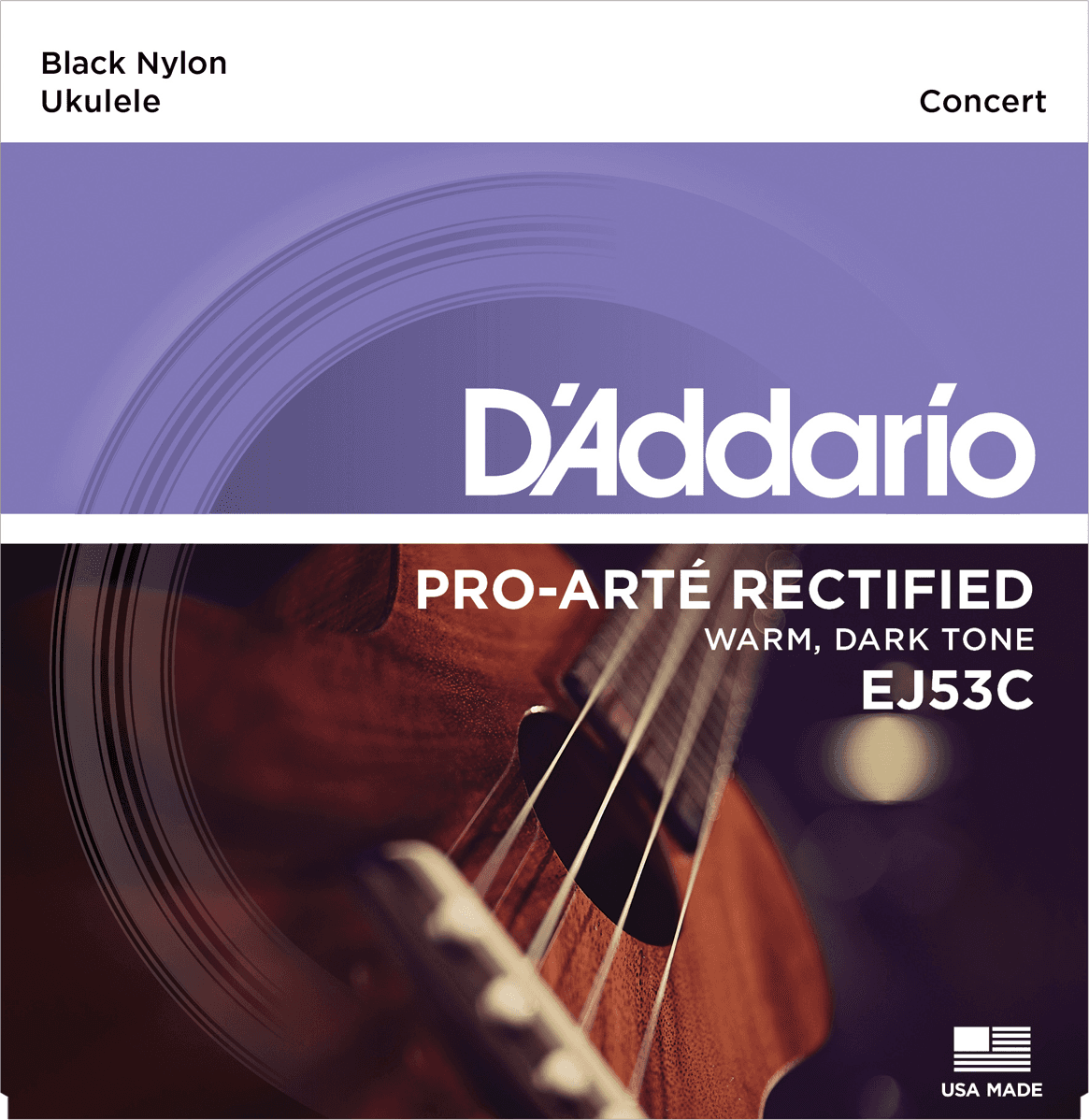 D'addario Ej53c Pro-artÉ Rectified Ukulele Concert - Cordes Ukelele - Main picture