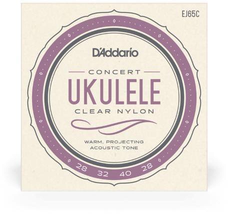 Cordes ukelele D'addario EJ65C Pro Arte UKULELE Custom Extruded Concert - Jeu de 4 cordes