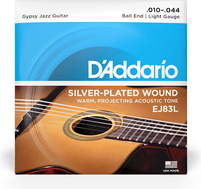 D'addario Ej83l Acoustic Gipsy Jazz Regular Light Ball End 10-44 - Cordes Guitare Acoustique - Main picture