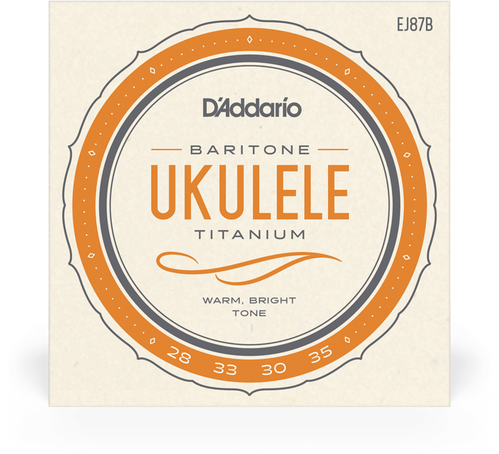 D'addario Ej87b UkulÉlÉ Baritone (4)  Pro-artÉ Titanium 028-035w - Cordes Ukelele - Main picture