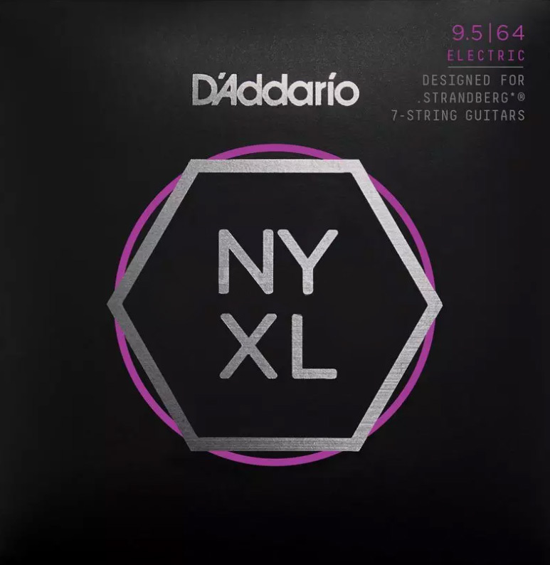 D'addario Jeu De 7 Cordes Nyxl09564sb Nickel Round Wound Strandberg Electric Guitar 7c 09-56 - Cordes Guitare Électrique - Main picture