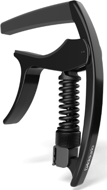 D'addario Tri Action Capo - Black - Capodastre & Fatfinger - Main picture