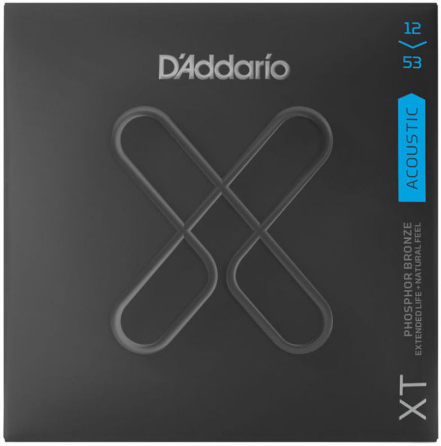 D'addario Xtapb1253 Phosphor Bronze Coated Acoustic Guitar 6c 12-53 - Cordes Guitare Acoustique - Main picture