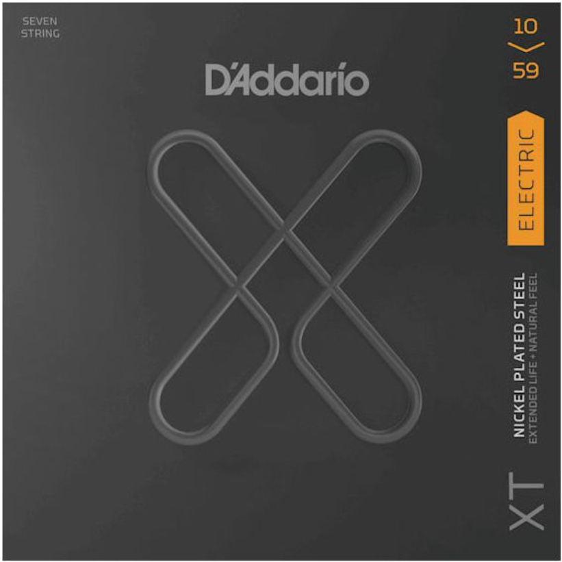 D'addario Xte1059 Coated Nps Electric Guitar 7c 10-59 - Cordes Guitare Électrique - Main picture