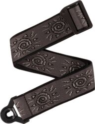 Sangle courroie D'addario 50BALPW03 Auto Lock Vintage Planet Waves, Suns Silver