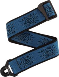 Sangle courroie D'addario 50BALPW04 Auto Lock Vintage Planet Waves, Suns/Blue