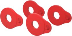 Anneaux de blocage de sangle Flex Lock, rouge