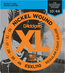 Cordes guitare électrique D'addario ESXL110 Regular 10-46 - Jeu de 6 cordes