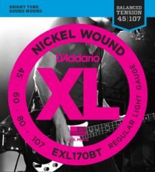 Cordes basse électrique D'addario EXL170BT Long - Jeu de 4 cordes