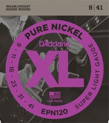 Cordes guitare électrique D'addario EPN120 - Jeu de 6 cordes