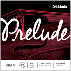 Cordes violoncelle D'addario Prelude J1010 3/4M Jeu De Cordes Pour Violoncelle 3/4 Medium