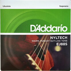 Cordes ukelele  D'addario Nyltech Ukulele Soprano 24-26 EJ88S - Jeu de 6 cordes