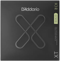 Corde banjo D'addario XTJ1020 5-String Banjo Stainless Steel 10-20 - Jeu de 6 cordes