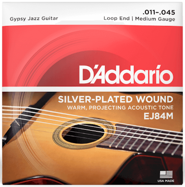 D'addario Ej84m Gypsy Jazz Loop End Medium 11-45 - Cordes Guitare Acoustique - Variation 2