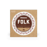 EJ34 Folk (6) 80/20 Bronze Wrap, Nylon Core - jeu de 6 cordes