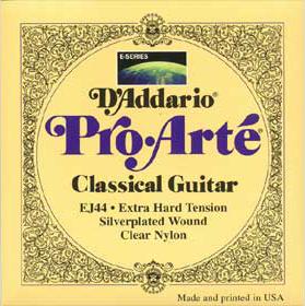 Jeu de Cordes pour Guitare Classique D'Addario EJ46 Pro-Arte Nylon