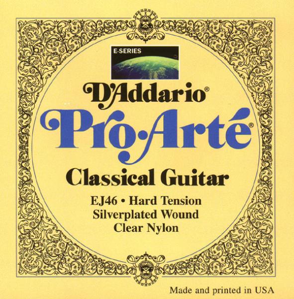 D'addario Jeu De 6 Cordes Ej46 Pro Arte Classical Nylon Core - Hard Tension - Cordes Guitare Classique Nylon - Variation 1