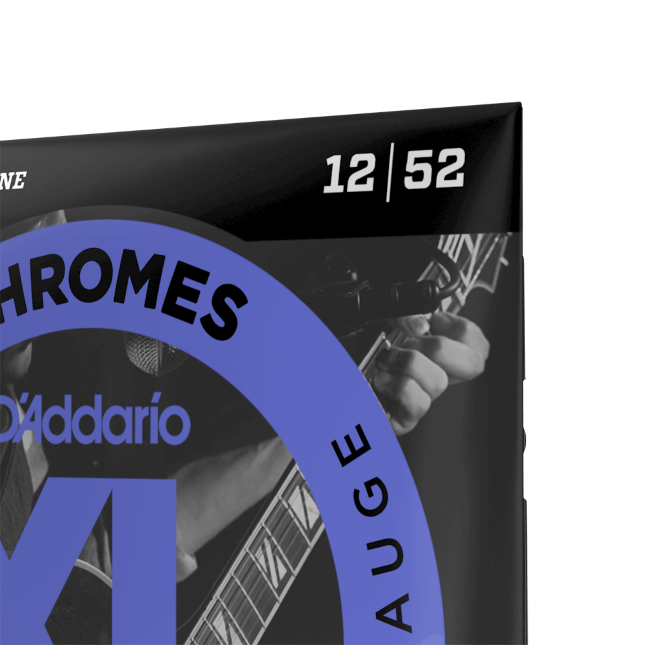 D'addario Jeu De 6 Cordes Guit. Elec. 6c Chromes Jazz 012.052 Ecg25 - Cordes Guitare Électrique - Variation 1