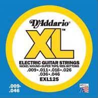 D'addario Jeu De 6 Cordes Exl125 Nickel Round Wound Sltrb 9-46 - Cordes Guitare Électrique - Variation 1
