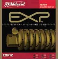 D'addario Jeu De 6 Cordes Exp12 Coated 80/20 Bronze Medium Gauge 13-56 - Cordes Guitare Acoustique - Variation 1
