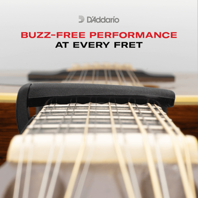 D'addario Ns Ned Steinberger Cp04 Guit. Classique Black - Capodastre & Fatfinger - Variation 3