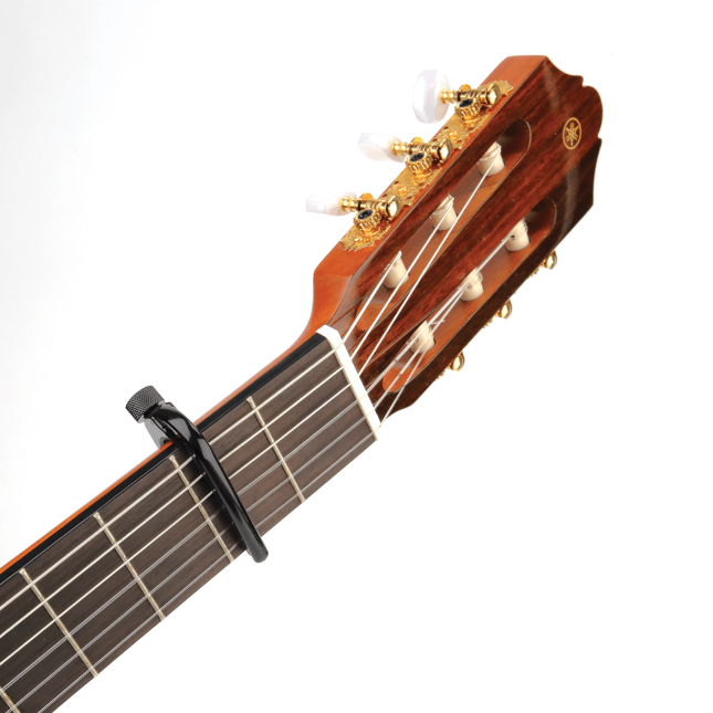 D'addario Ns Ned Steinberger Cp04 Guit. Classique Black - Capodastre & Fatfinger - Variation 4