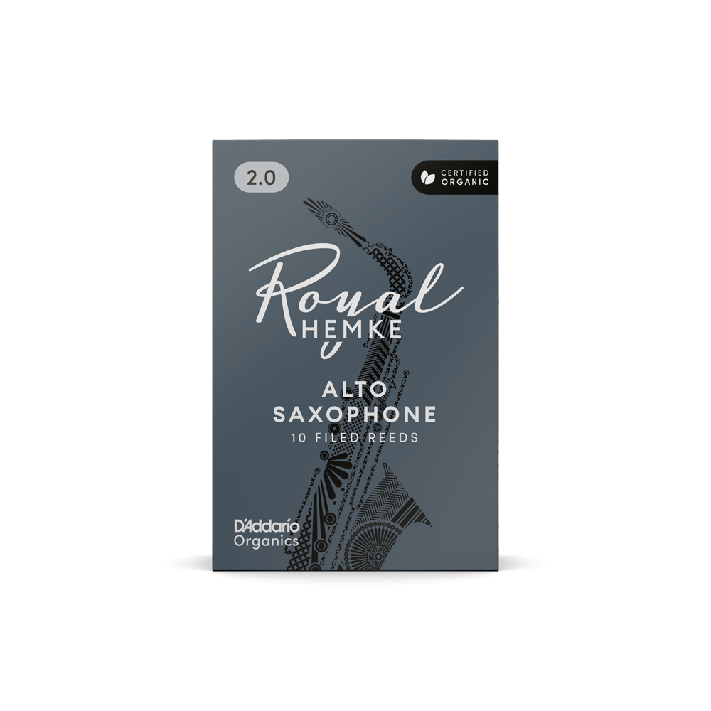 D'addario Rhkp10asx250 Royal Hemke Organic Alto Saxophone Reeds, Strength 2.5, 10-pack - Anche Saxophone - Variation 2
