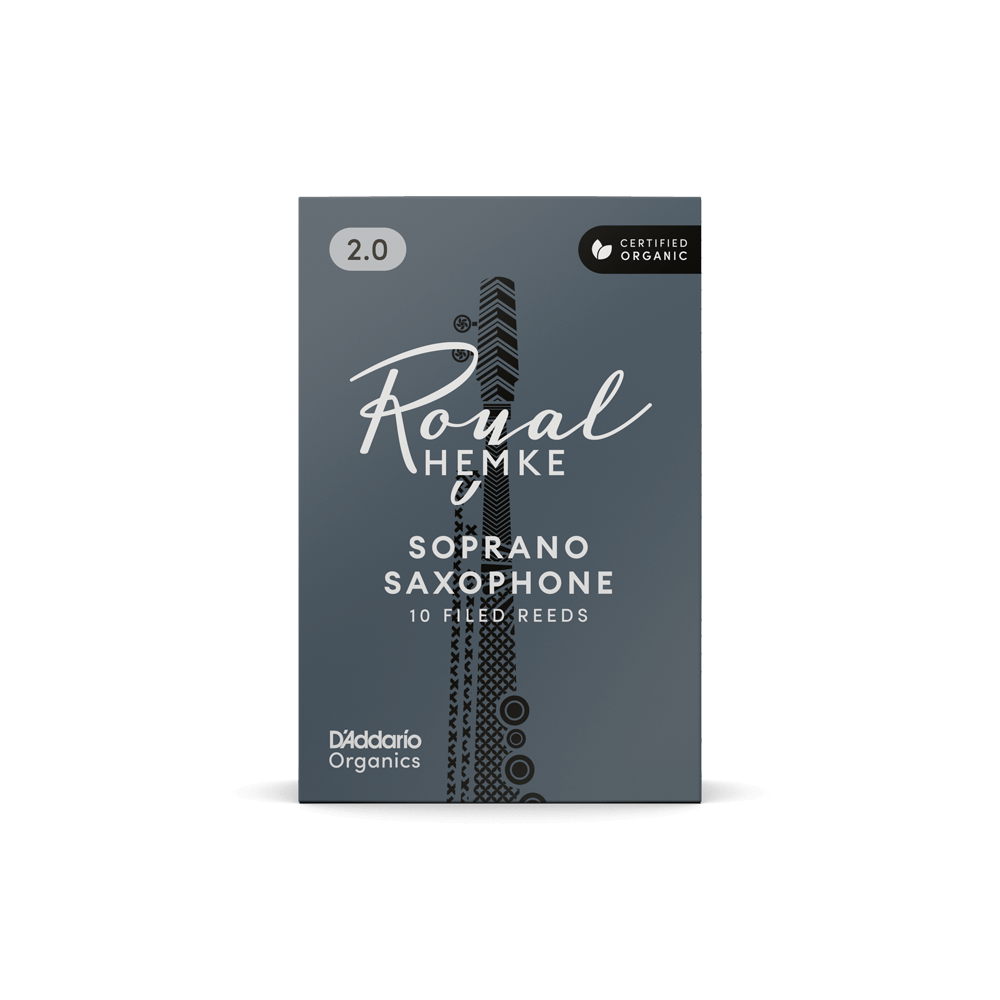 D'addario Rhkp10ssx400 Royal Hemke Organic Soprano Saxophone Reeds, Strength 4.0, 10-pack - Anche Saxophone - Variation 2