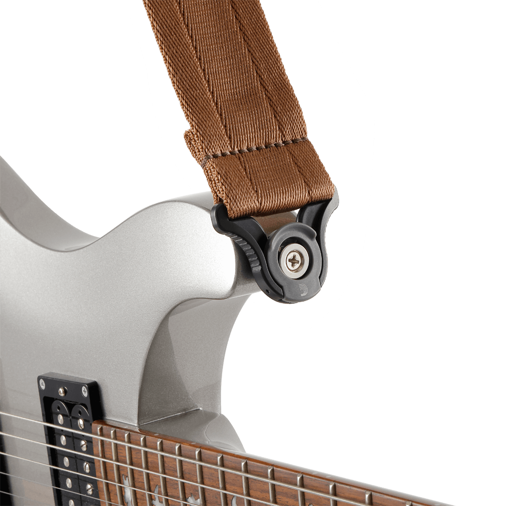 D'addario Sangle Auto Lock Pour Guitare, Umber Brown - Sangle Courroie - Variation 3
