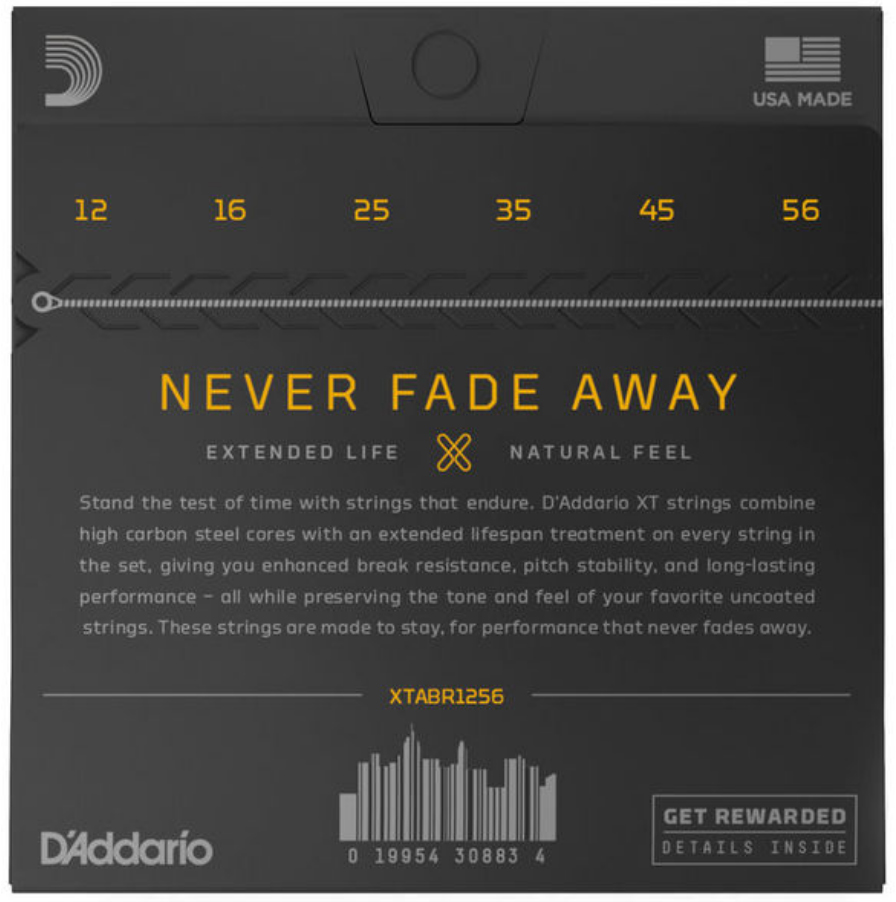 D'addario Xtabr1256 Acoustic Guitar 80/20 Bronze 6c 12-56 - Cordes Guitare Acoustique - Variation 1