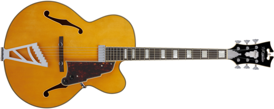 D'angelico Premier Exl1 1h Ht Ova - Satin Honey Blonde - Guitare Électrique 3/4 Caisse & Jazz - Main picture