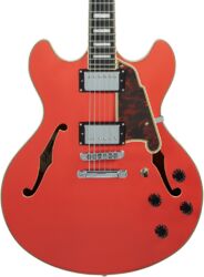 Guitare électrique 1/2 caisse D'angelico Premier DC - Fiesta red
