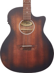 Guitare folk D'angelico Premier Fulton LS 12-String - Aged mahogany
