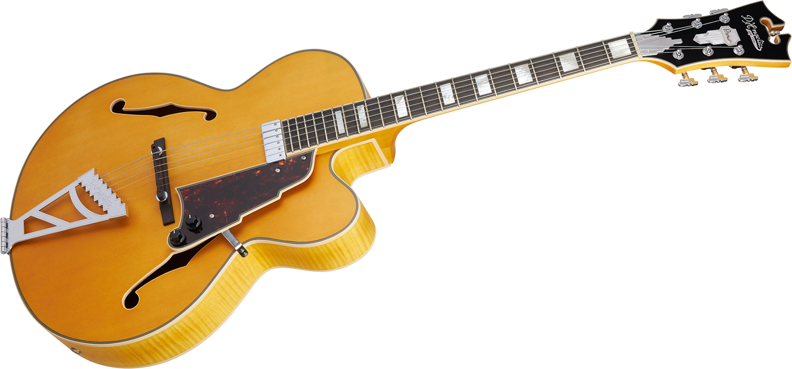 D'angelico Premier Exl1 1h Ht Ova - Satin Honey Blonde - Guitare Électrique 3/4 Caisse & Jazz - Variation 2