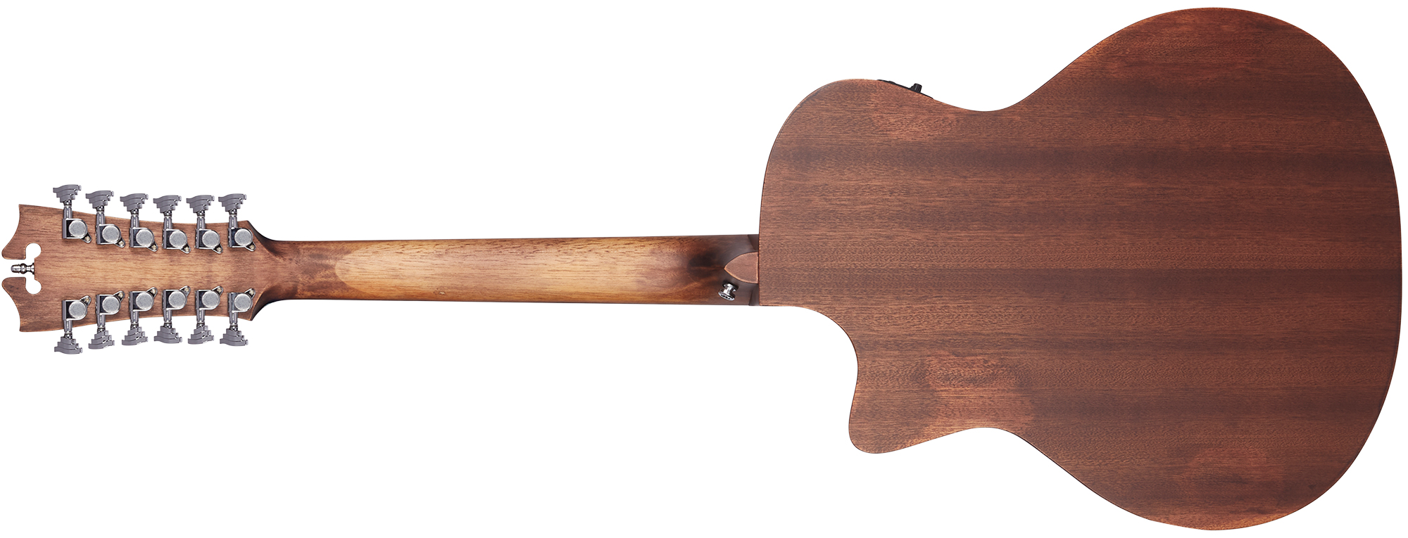 D'angelico Premier Fulton Ls 12-string Grand Auditorium Cw 12c Tout Acajou Mer - Aged Mahogany - Guitare Folk - Variation 1
