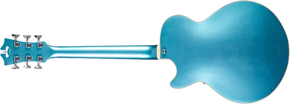 D'angelico Ss Premier 2h Ht Rw - Ocean Turquoise - Guitare Électrique 3/4 Caisse & Jazz - Variation 1