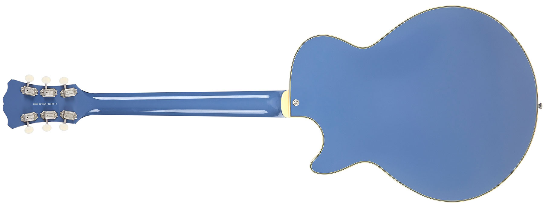 D'angelico Ss Tour Excel 2h Ht Eb - Slate Blue - Guitare Électrique 1/2 Caisse - Variation 2