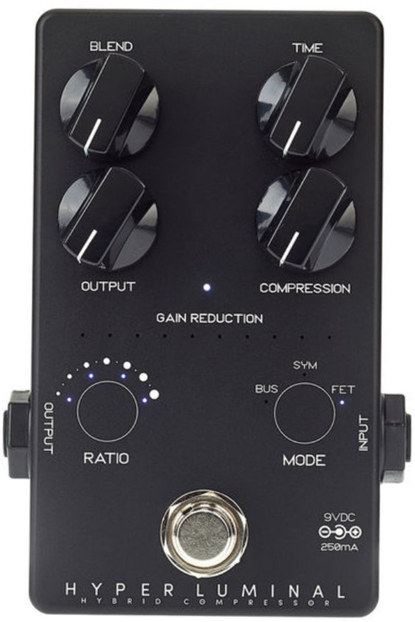 Darkglass Hyper Luminal Hybrid Compressor Ltd Black - PÉdale Compression / Sustain / Noise Gate - Main picture