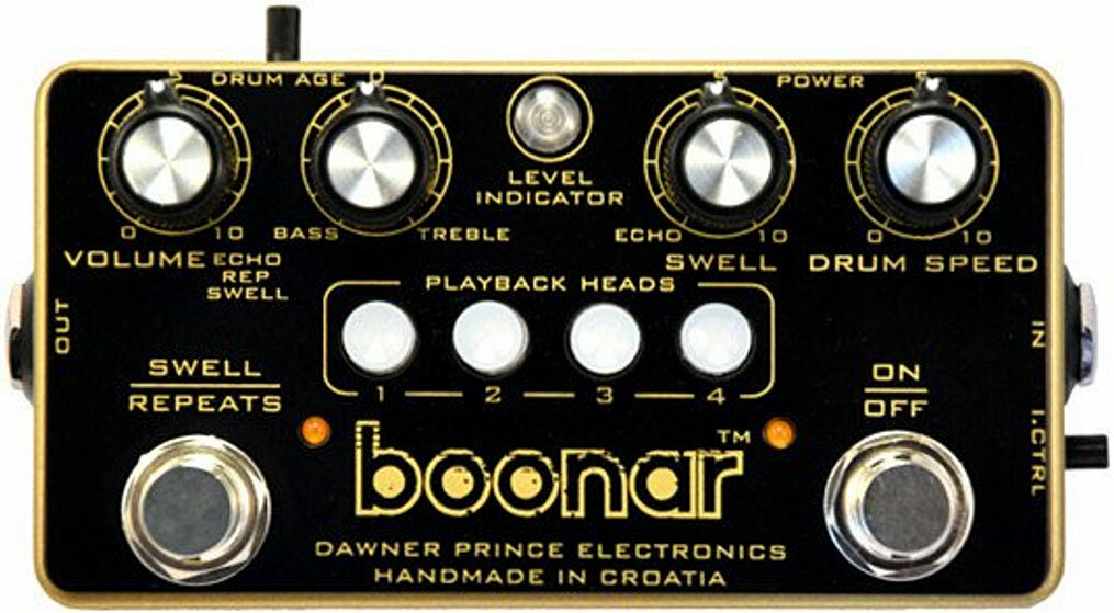 Dawner Prince Boonar Multi-head Drum Echo - PÉdale Reverb / Delay / Echo - Main picture