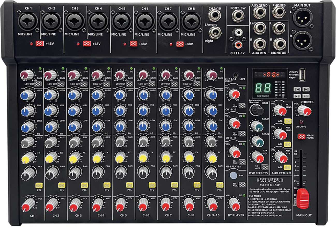 Definitive Audio Tm 833 Bu-dsp - Table De Mixage Analogique - Main picture