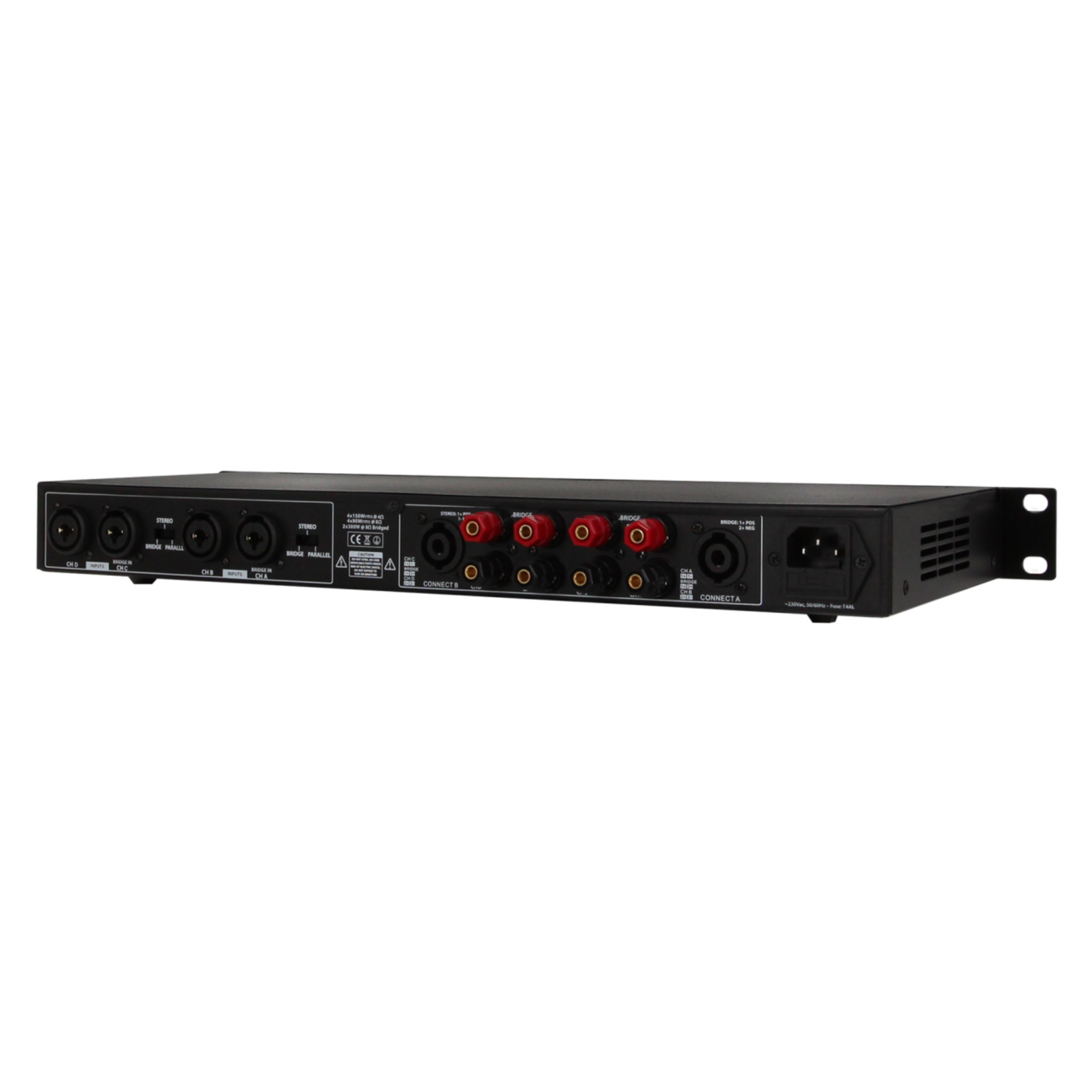 Definitive Audio Quad 1u 150d - Ampli Puissance Sono Multi-canaux - Variation 1