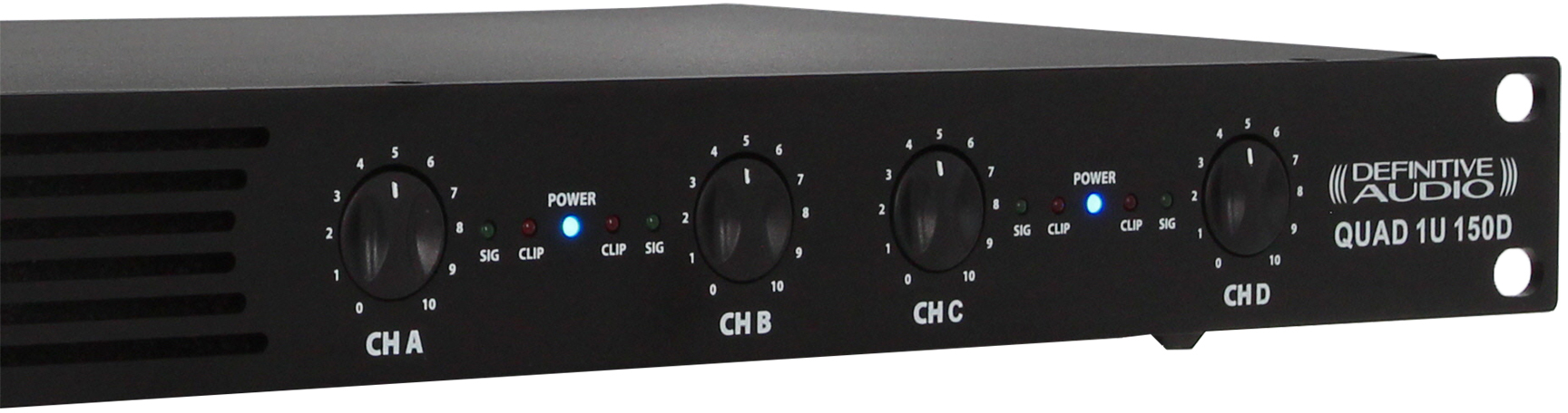 Definitive Audio Quad 1u 150d - Ampli Puissance Sono Multi-canaux - Variation 3